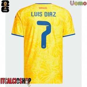 Colombia Luis Diaz #7 Prima Maglia Mondiali 2026 Manica Corta